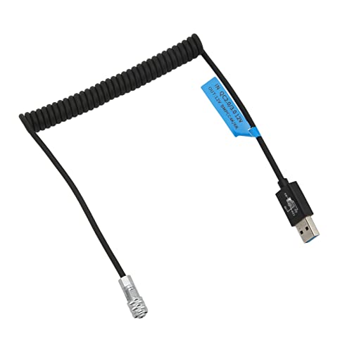 VBESTLIFE USB Bis 2 Pin -Stromkabel, 12 V Kontinuierliche Stromversorgung für BMPCC 4K 6K -Kamera mit Federdrahtverstärkte Hülse, Typ C Output Mobile Power von VBESTLIFE