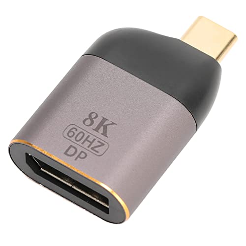 VBESTLIFE USB-C-zu-DisplayPort-Adapter 8K 60 Hz, Tragbarer Typ-C-Stecker auf DP-Buchse, Unterstützt 8K 60 Hz, 4K 144 Hz und 2K 165 Hz von VBESTLIFE