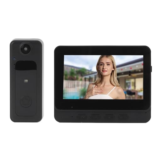 VBESTLIFE Video-Türklingelsystem mit Nachtsicht, Zwei-Wege-Gespräch, Drahtloser Gegensprechanlage für die Sicherheit zu Hause, IP65 Wasserdicht von VBESTLIFE