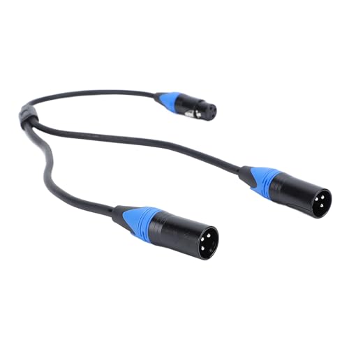VBESTLIFE XLR-Splitterkabel, 3-adriges XLR-Stecker-auf-Dual-XLR-Stecker-Y-Splitter-Mikrofonkabel, Buchse auf 2-Stecker-XLR-Y-Kabel, für Mikrofon-Mischverstärker, 60 cm VBESTLIFE XLR-Splitterkabel, 3-adriges XLR-Stecker-auf-Dual-XLR-Stecker-Y-Splitter-Mikrofonkabel, Buchse auf 2-Stecker-XLR-Y-Kabel, für Mikrofon-Mischverstärker, 60 cm von VBESTLIFE