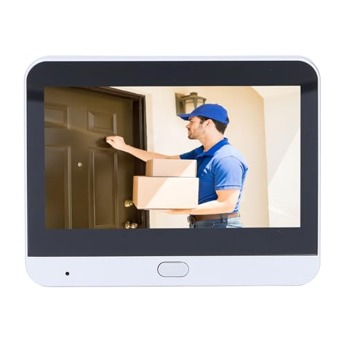 Video-Türklingel-Gegensprechanlage, 4,3-Zoll-Video-Türklingel-Türsprechanlage, 160° Weitwinkelansicht, 24-Stunden-Überwachung, PIR-Infraroterkennung, für Villa Home Office Video-Türklingel-Gegensprechanlage, 4,3-Zoll-Video-Türklingel-Türsprechanlage, 160° Weitwinkelansicht, 24-Stunden-Überwachung, PIR-Infraroterkennung, für Villa Home Office von VBESTLIFE