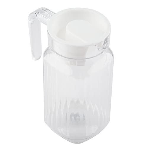 Wasserkrug Getränkekrug Acryl Transparente Saftflasche Picknick Familienversammlung Einfacher Ausgießer Krug für Saft Barkeeper Weingetränk(500ml) von VBESTLIFE