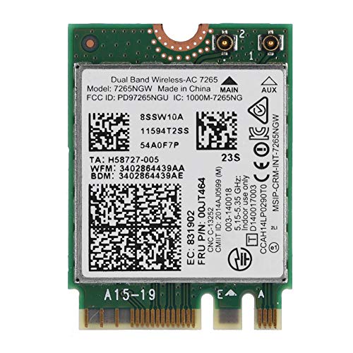WiFi Karte,VBESTLIFE AC-7265 Wireless-Netzwerkkarte, 867M Bluetooth 4.0-Doppelband-Netzwerkkarte für ThinkPad Helix 2. Generation, ThinkPad L450, L550 usw. WiFi Karte,VBESTLIFE AC-7265 Wireless-Netzwerkkarte, 867M Bluetooth 4.0-Doppelband-Netzwerkkarte für ThinkPad Helix 2. Generation, ThinkPad L450, L550 usw. von VBESTLIFE