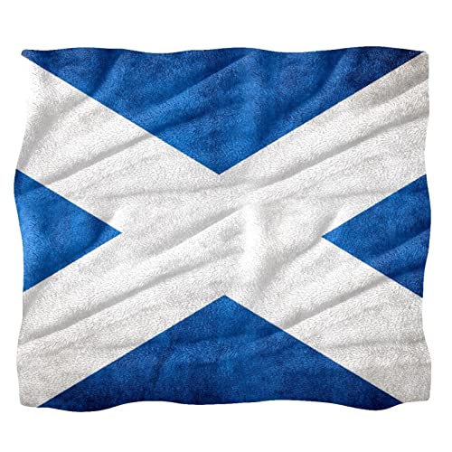 VBFOFBV Bettwäsche-Fleece-Decke, dekorativ für Schlafzimmer-Sofa-Boden,Flagge von Schottland von VBFOFBV