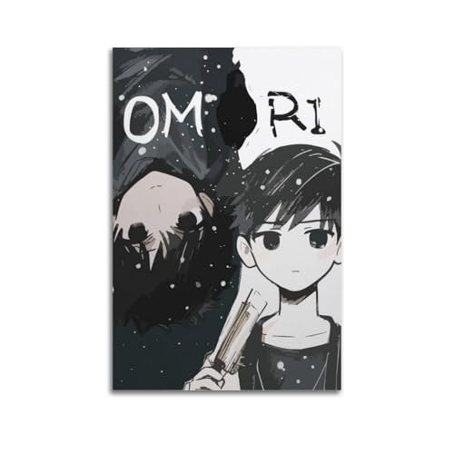 VBHEJRNE Omori Videospiel-Poster, Omori-Spiel-Poster, dekorative Malerei, Leinwand, Wandposter und Kunstdruck, moderne Familienschlafzimmer-Dekoration, Poster, 20 x 30 cm von VBHEJRNE