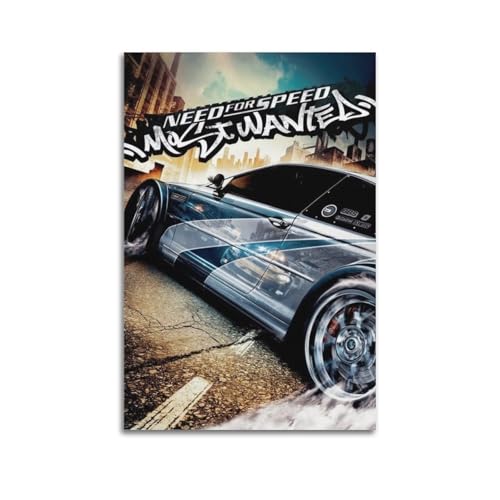 VBHEJRNE Videospiel-Poster, Need for Speed Chase, Poster, dekorative Malerei, Leinwand, Wandposter und Kunstdruck, moderne Familienschlafzimmer-Dekoration, Poster, 20 x 30 cm von VBHEJRNE