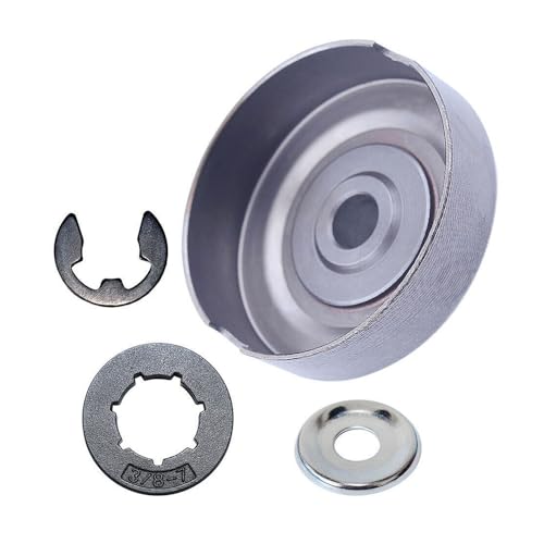 3/8"-7T Kupplungstrommel-E-Clip-Kit 99944400395 Passend for Kettensäge CS-352 CS-310 305S, Kupplungstrommel, Unterlegscheibe, E-Clip, Kettenrad. 3/8"-7T Kupplungstrommel-E-Clip-Kit 99944400395 Passend for Kettensäge CS-352 CS-310 305S, Kupplungstrommel, Unterlegscheibe, E-Clip, Kettenrad. von VBHGUYC