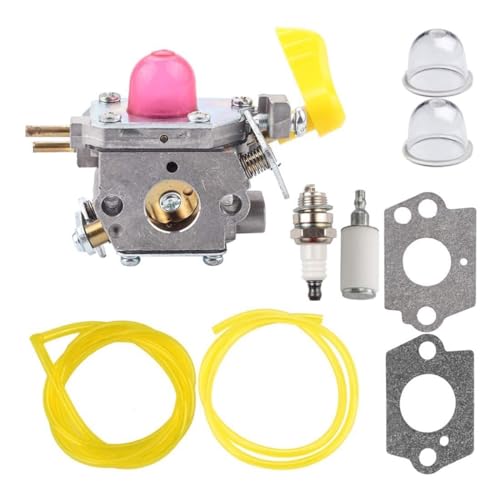 45180811 Vergaser passend for BVM210VS SM210VS C1U-W45A Pro Laubbläser Teile Kraftstoffleitung Filter Primer Bulb Kit(WHITE) von VBHGUYC