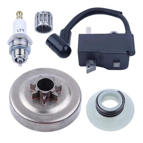 Passend for 435 440 440E 445 450 450E Sägen Zündspule .325" Kupplungstrommel-Kit von VBHGUYC