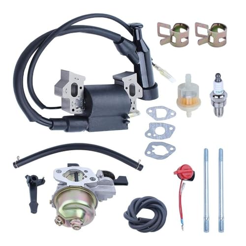 Vergaser Zündspule w Kraftstoff Filter Kit Fit for GX160 GX200 16100-ZH8-W61 Vergaser Zündspule w Kraftstoff Filter Kit Fit for GX160 GX200 16100-ZH8-W61 von VBHGUYC