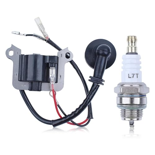 Zündspule for Kettensäge, mit Zündkerze, Freischneider, Motorsense, Rasenmäher, Zündspule, OEM 1EVE8QK5D13P4Q8X4985 von VBHGUYC