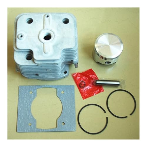 Zylinderkolbensatz 48 mm mit Dichtung passend for 1E48F 48F 63CC 2-Takt-Motor Erdbohrer Bohrmaschinenteile Werkzeug(With cylinder gasket) von VBHGUYC