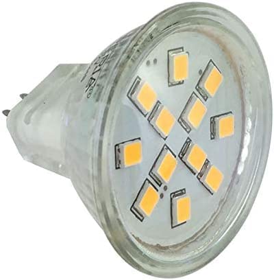 VBLED© LED Leuchtmittel - MR11/ GU4-2W - Dimmbar - 12V AC/DC - 210 Lumen - Warmweiß 3000K von VBLED