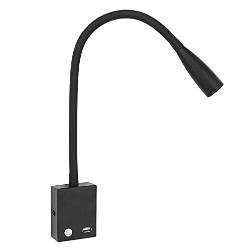 VBLED® LED-Wandleuchte schwarz dimmbar mit USB-Ladeanschluss 230V… von VBLED