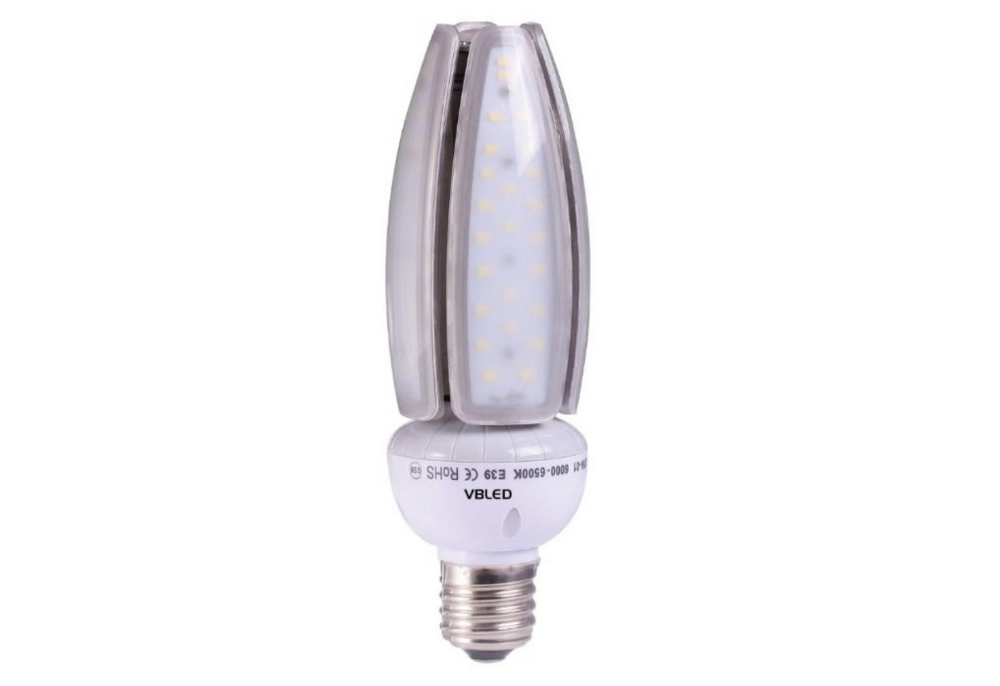 VBLED LED-Leuchtmittel HQL LED Ersatzlampe E27 30W LED Corn Birne, 4000K, E27, 1 St., neutralweiß von VBLED