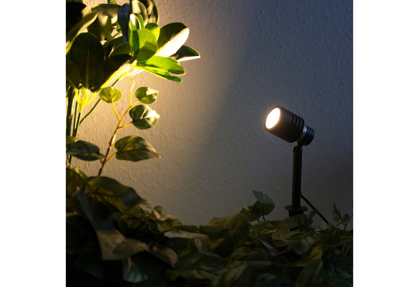 VBLED LED Gartenstrahler 12V AC/DC mit wechselbaren Leuchtmittel 12V AC/DC (Magnetkopf), LED wechselbar, Tageslichtweiß von VBLED