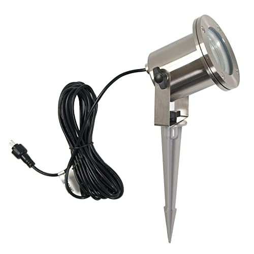 VBLED LED-Gartenstrahler Gartenteich Licht 12V, aus Edelstahl IP68 Aussenleuchte Spotbeleuchtung Strahler Gartenleuchte von VBLED