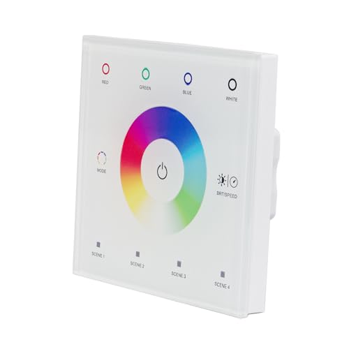 "iNatus" Wand Touch Panel LED Controller 4 Kanäle für RGB/RGBW/LED Streifen 12-24VDC von VBLED