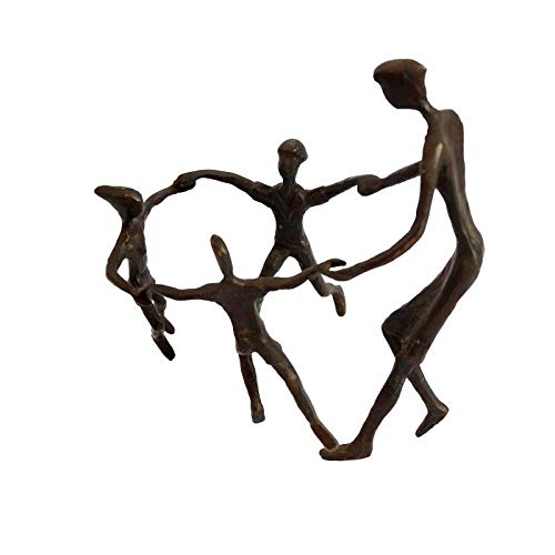 UDRJU Skulpturen Figuren Handgemachte Gusseisenverzierungen Mutter Und Kind Spiel Heimdekoration von VBNHGF