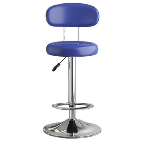 VBNYBA Bar StüHle Bar Stuhl Heben Und Drehen Hohe Hocker Moderne Einfache Bar Stuhl Hause Stuhl Kassierer Rezeption Drehstuhl Bar Chair (Color : Blue, Size : B) von VBNYBA