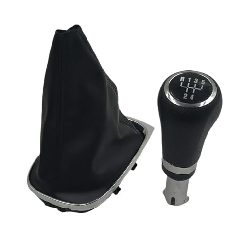 VBPBHFFNMW 5/6-Gang-Schaltknauf Stiefelhebel Schaltmanschette Staubschutzhülle passend for Chevrolet Chevy Trax 2012–2019 Getriebemanschette Schalthebelgriffe Schaltknauf(5 Speed) von VBPBHFFNMW