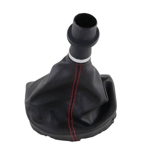 VBPBHFFNMW Leder-Schaltknauf Kofferraumhebel Schalthebel Staubschutzhülle passend for VW Transporter Multivan Caravelle T6 T7 2016–2020 rote Linie Schaltknauf(Gear boot) von VBPBHFFNMW
