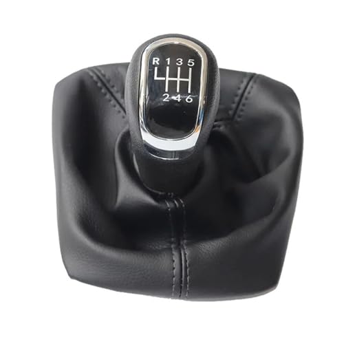 VBPBHFFNMW Passend for Skoda Octavia A5 A6 2004–2012 Auto-Schaltknauf Schalthebelmanschette Stiefel-Kit Schaltknaufabdeckung Schaltknauf(6 speed set) von VBPBHFFNMW
