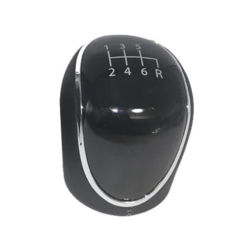 VBPBHFFNMW Schaltknauf Hebelschalter Griff Leder Fit for FORD S-MAX I MK1 II MK2 2006-2021 Manuelle Getriebe 5/6 Geschwindigkeit Schaltknauf(1 2 3 4 5 6 R) von VBPBHFFNMW