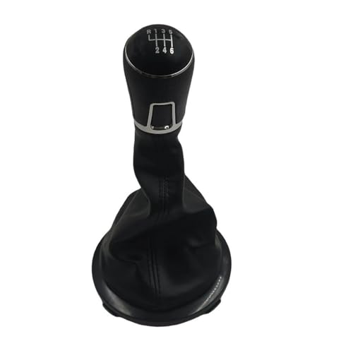 VBPBHFFNMW Schaltknaufmanschette Schalthebel-Staubschutzhülle passend for VW Gol Saveiro Voyage G5 G6 G7 III 2009–2016 Getriebegriffe Hebelabdeckung Schaltknauf(6 speed black line) von VBPBHFFNMW