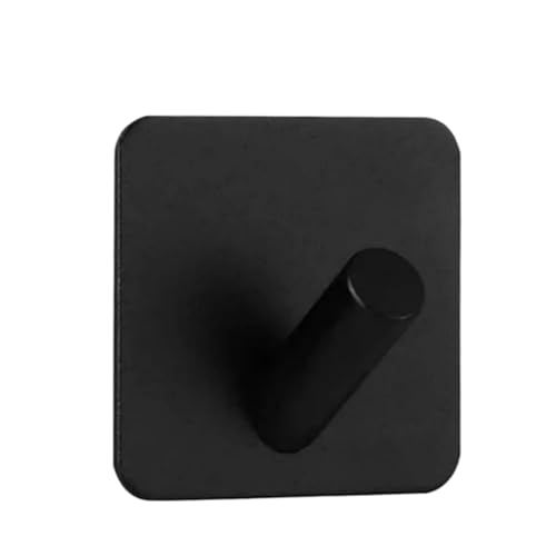 VBPCEFZTLK 5/3/1 STÜCKE Edelstahlhaken Wandhaken Selbstklebende Kleiderbügel Schwammhaken Handtuchhalter Küchenaufbewahrungshalter Badezimmerhalterung Haushaltshaken(B Black,3PCS(Save More)) von VBPCEFZTLK