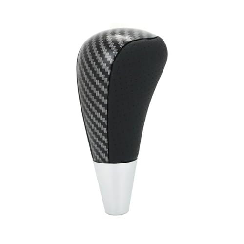 VBPCEFZTLK Automatischer Schaltknauf aus Leder, passend for Toyota Corolla Camry Yaris Rav4 passend for Lexus is GS LS RX ES-Modelle Schaltknauf(Carbon with Hole) von VBPCEFZTLK