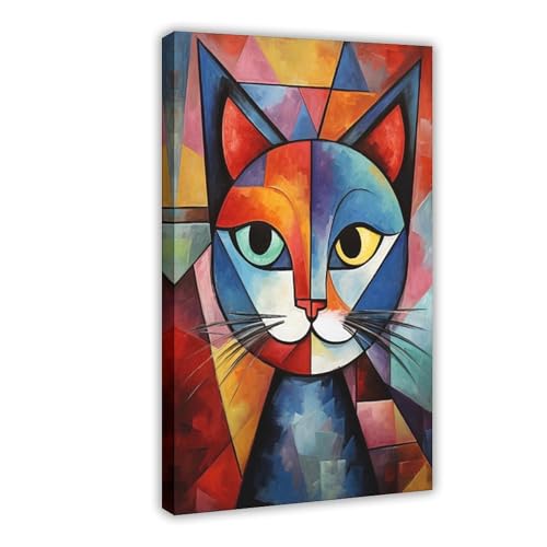 VBQHIR Abstraktes Kunstposter im Picasso-Stil (1) Leinwandposter Wandkunstdruck, Bild, Gemälde, 30 x 45 cm von VBQHIR