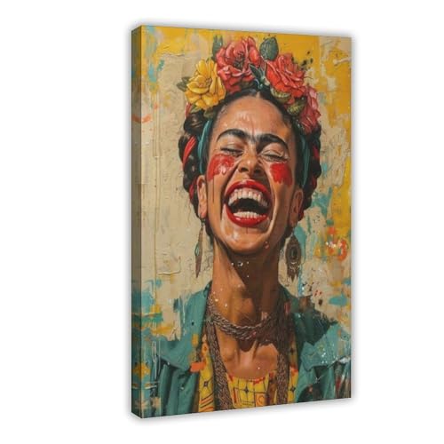 VBQHIR Frida Kahlo Vintage-Kunstposter, Leinwandposter, Wandkunstdruck, Bild, Gemälde, 40 x 60 cm VBQHIR Frida Kahlo Vintage-Kunstposter, Leinwandposter, Wandkunstdruck, Bild, Gemälde, 40 x 60 cm von VBQHIR