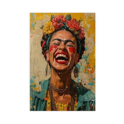 VBQHIR Frida Kahlo Vintage-Kunstposter, Leinwandposter, Wandkunstdruck, Bild, Gemälde, 60 x 90 cm VBQHIR Frida Kahlo Vintage-Kunstposter, Leinwandposter, Wandkunstdruck, Bild, Gemälde, 60 x 90 cm von VBQHIR
