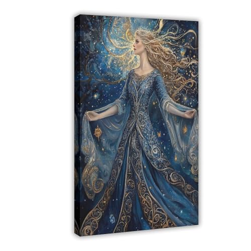 VBQHIR Poster mit Frigg und dem sich drehenden Rad, Leinwanddruck, Bild, Gemälde, 20 x 30 cm VBQHIR Poster mit Frigg und dem sich drehenden Rad, Leinwanddruck, Bild, Gemälde, 20 x 30 cm von VBQHIR