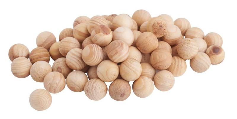 VBS XXL Bastelperlen Holzkugeln, (70-tlg), 70 Stück, 25 mm Durchmesser von VBS XXL