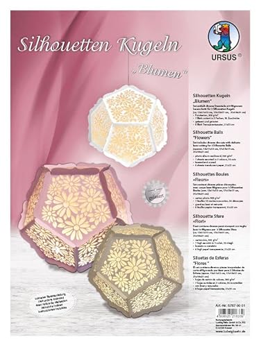 Silhouetten-Kugeln "Blumen'' von VBS Hobby Service