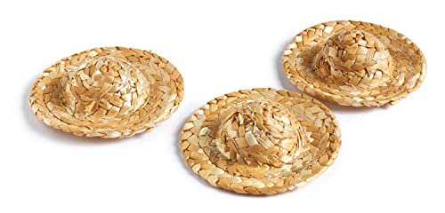 Strohhütchen 5cm, 3 Stück Strohhütchen 5cm, 3 Stück von VBS Hobby Service