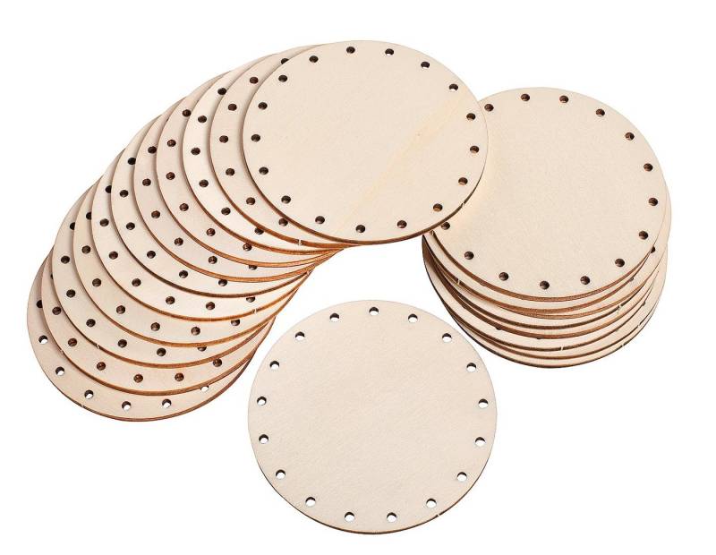 VBS XXL Bastelnaturmaterial Peddigrohr-Böden Rund, 20 Stück von VBS XXL