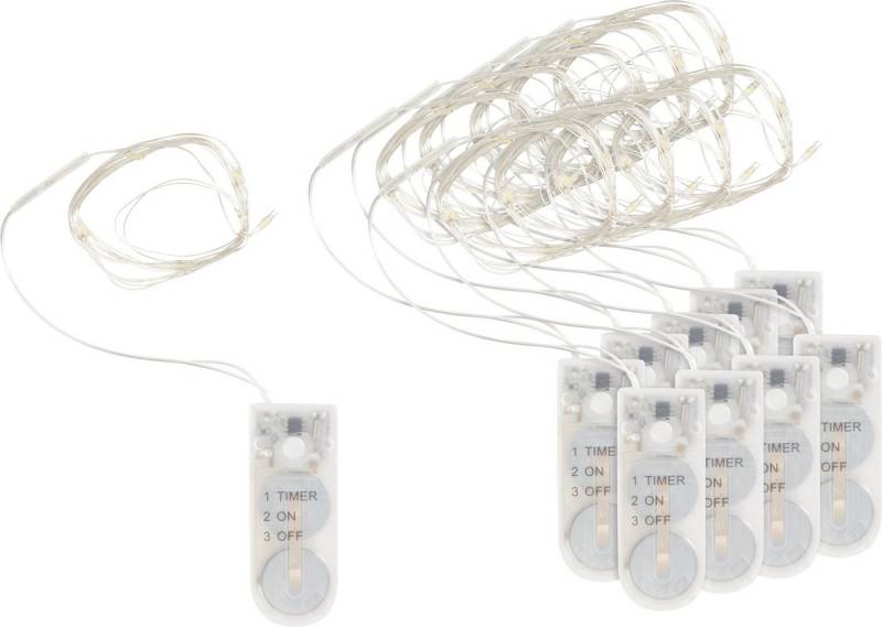 VBS XXL Lichterkette Micro-LED, 10 Stück, mit Timer, VBS Großhandelspackung von VBS XXL