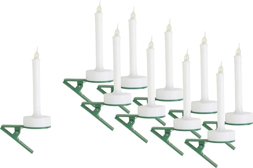 10er-Set VBS Weihnachstkerzen LED ca. 10cm Weiß Grün kabellos elektrisch Adventskerzen Lichterkette Kerzen Christbaumbeleuchtung 10er-Set VBS Weihnachstkerzen LED ca. 10cm Weiß Grün kabellos elektrisch Adventskerzen Lichterkette Kerzen Christbaumbeleuchtung von VBS