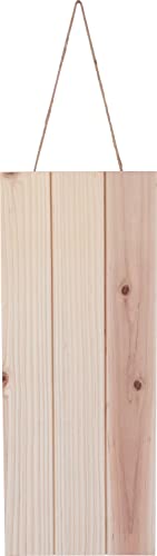 Deko-Holzplatte mit Aufhängung, Rohholz, unterschiedliche Größen ca. 20 x 50 cm von VBS