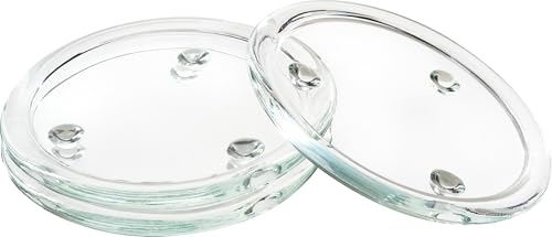 Kerzen Glasuntersetzer "13 cm klar" 3 Stück Kerzenhalter Kerzenfuß Glasuntersetzer von VBS
