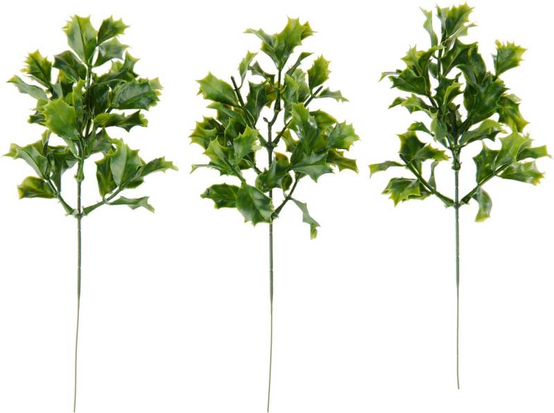 Kunstzweig Ilex Zweig, VBS, 3 Stück Kunstzweig Ilex Zweig, VBS, 3 Stück von VBS