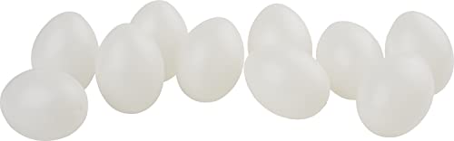 10er-Set VBS Ostereier 6cm Deko-Eier weiß Kunststoff Ostern Ei zum Bemalen von VBS