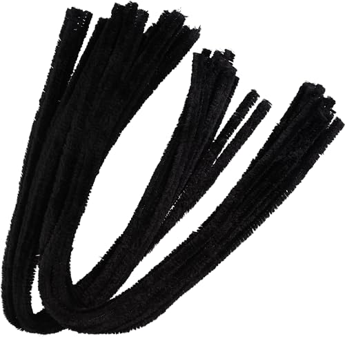 VBS 20er-Pack Chenilledraht 50cm Basteldraht Biegedraht Pfeifenreiniger Schwarz von VBS