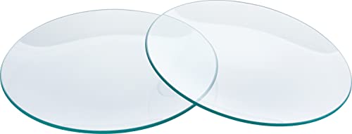 VBS 2er-Pack Glasteller rund Ø 25cm Deko-Teller Teller Geschirr Frühstücksteller von VBS