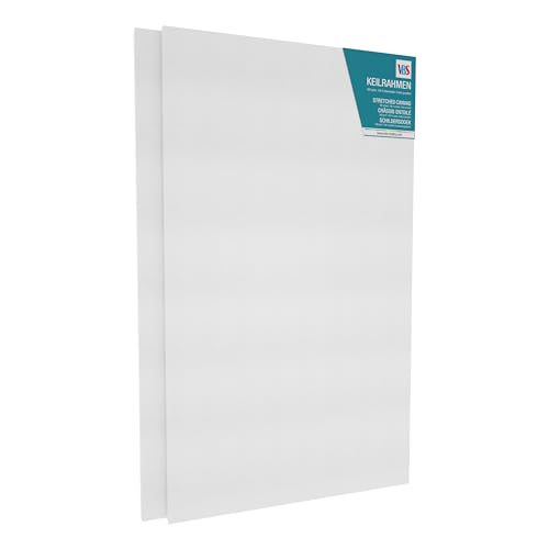 VBS 2er-Pack Keilrahmen 70x40cm Leinwand Rahmen Maluntergrund Acrylmalerei von VBS