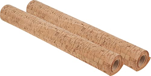 VBS 2er-Pack Kork selbstklebend Natur 43x150cm Korkstreifen Korkplatte DIY-Untersetzer von VBS