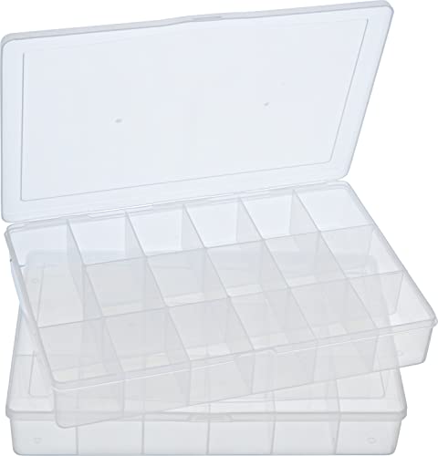 VBS 2er-Pack Sortierboxen 27x18x4cm Sortimentsbox Sortimentskasten Aufbewahrungsbox von VBS